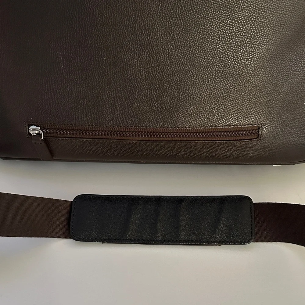 Samsonite Dark Brown Faux Leather Briefcase